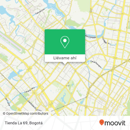 Mapa de Tienda La 69