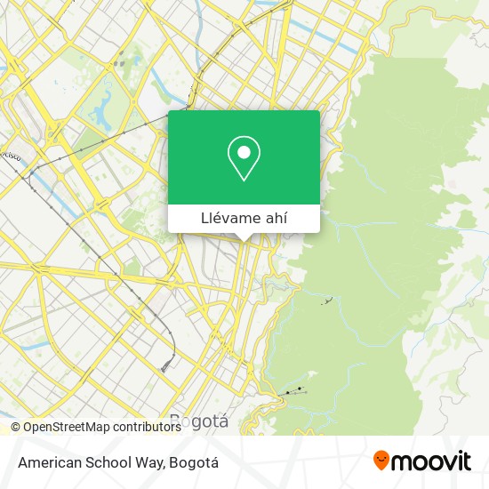 Mapa de American School Way