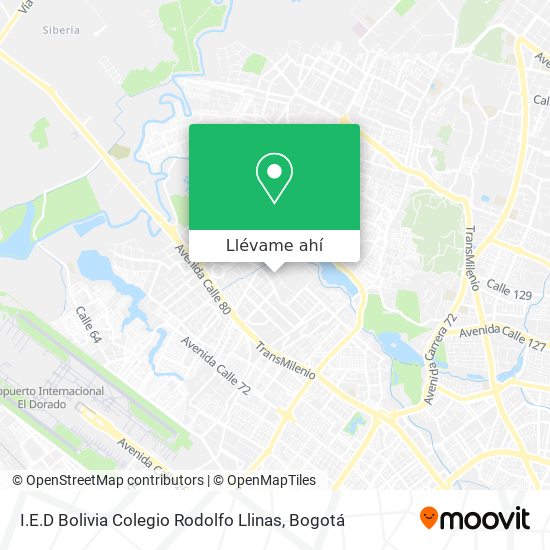 Mapa de I.E.D Bolivia Colegio Rodolfo Llinas
