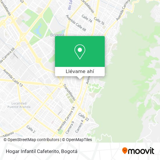 Mapa de Hogar Infantil Cafeterito