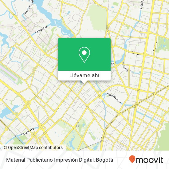 Mapa de Material Publicitario Impresión Digital