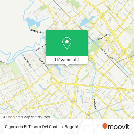 Mapa de Cigarreria El Tesoro Del Castillo