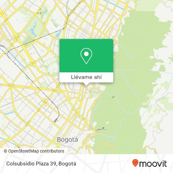 Mapa de Colsubsidio Plaza 39