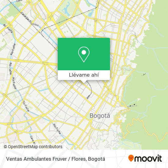 Mapa de Ventas Ambulantes Fruver / Flores