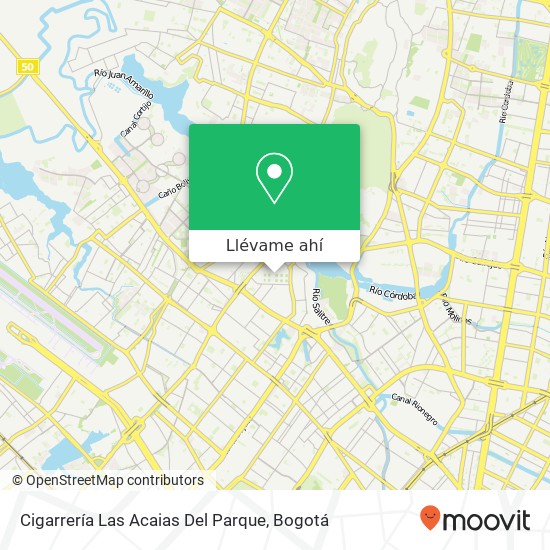 Mapa de Cigarrería Las Acaias Del Parque