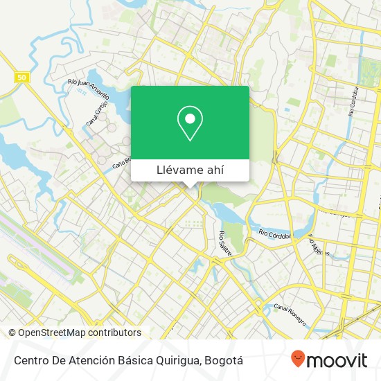 Mapa de Centro De Atención Básica Quirigua