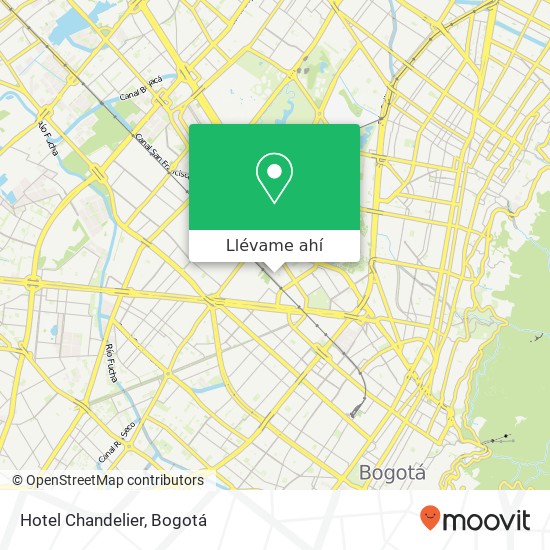 Mapa de Hotel Chandelier