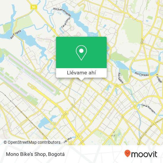 Mapa de Mono Bike's Shop