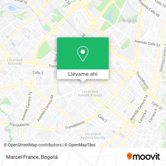 Mapa de Marcel-France
