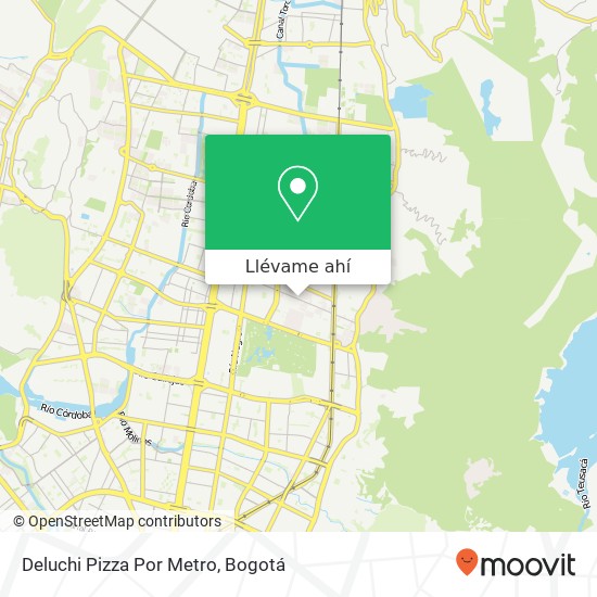 Mapa de Deluchi Pizza Por Metro
