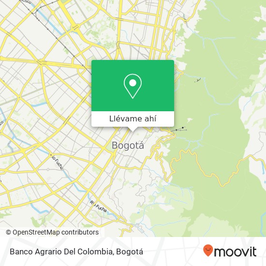Mapa de Banco Agrario Del Colombia