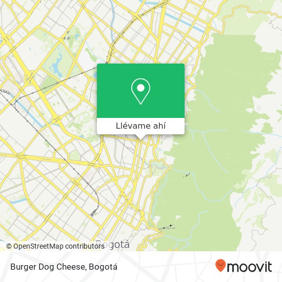 Mapa de Burger Dog Cheese
