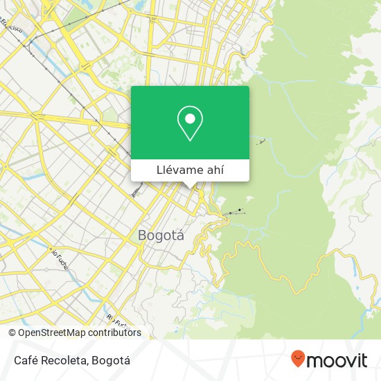 Mapa de Café Recoleta