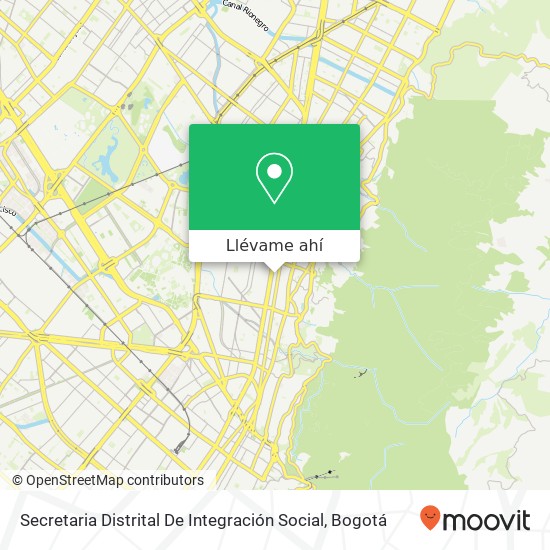 Mapa de Secretaria Distrital De Integración Social