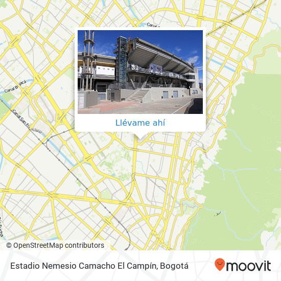 Mapa de Estadio Nemesio Camacho El Campín