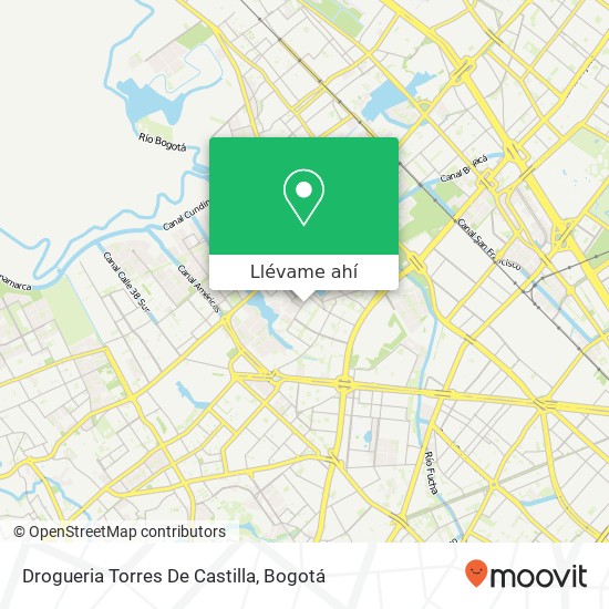 Mapa de Drogueria Torres De Castilla