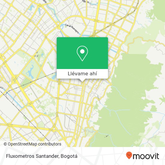 Mapa de Fluxometros Santander