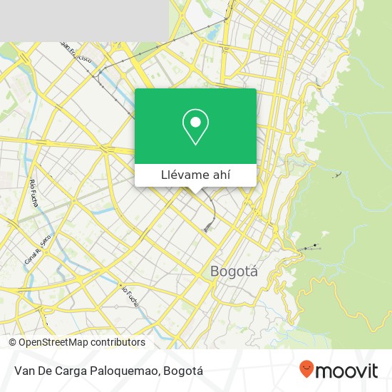 Mapa de Van De Carga Paloquemao