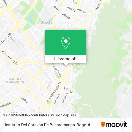 Mapa de Instituto Del Corazón De Bucaramanga