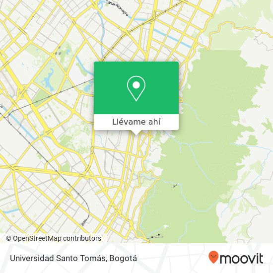 Mapa de Universidad Santo Tomás