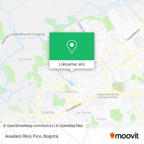 Mapa de Asadero Rico Pico