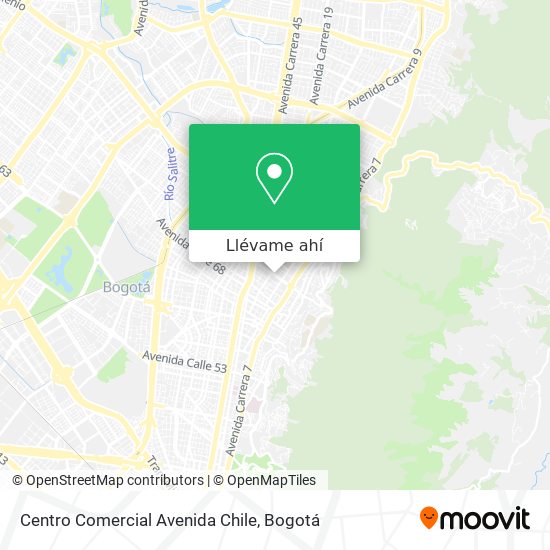 Mapa de Centro Comercial Avenida Chile