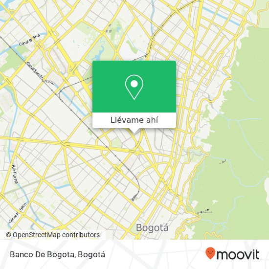 Mapa de Banco De Bogota