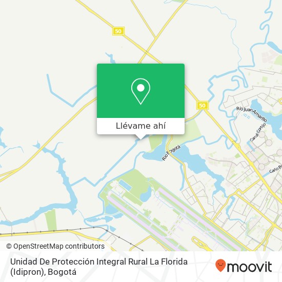 Mapa de Unidad De Protección Integral Rural La Florida (Idipron)