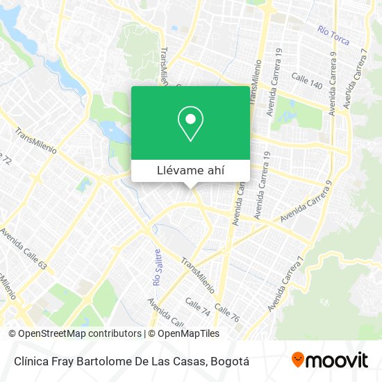 Mapa de Clínica Fray Bartolome De Las Casas