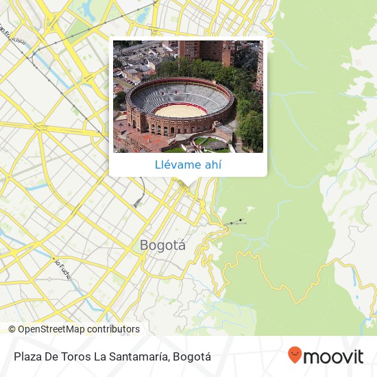 Mapa de Plaza De Toros La Santamaría