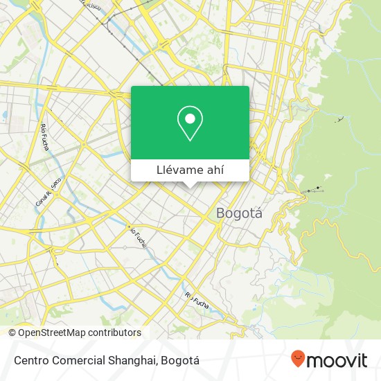 Mapa de Centro Comercial Shanghai