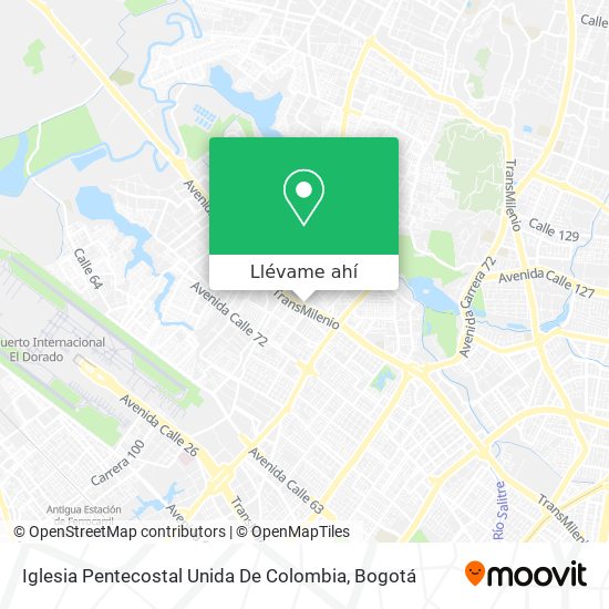 Mapa de Iglesia Pentecostal Unida De Colombia