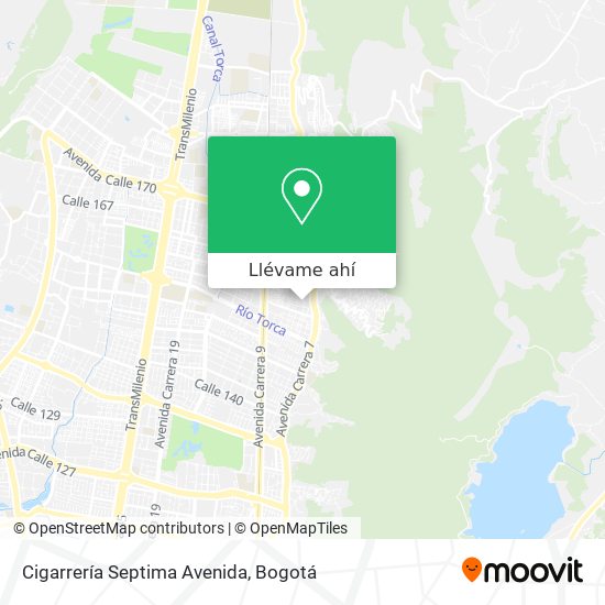 Mapa de Cigarrería Septima Avenida