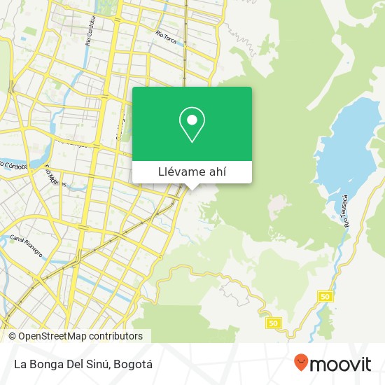 Mapa de La Bonga Del Sinú