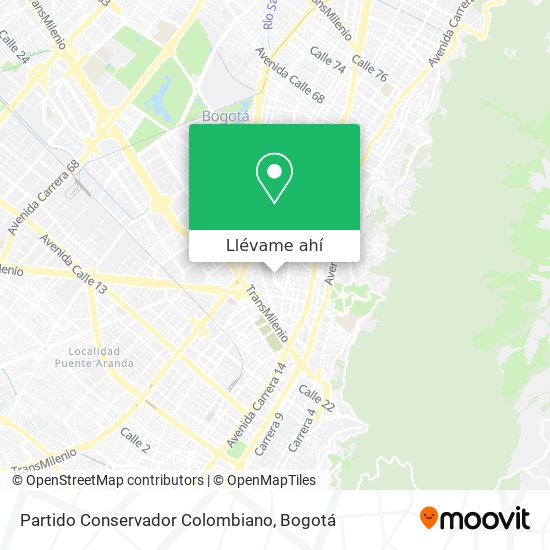 Mapa de Partido Conservador Colombiano