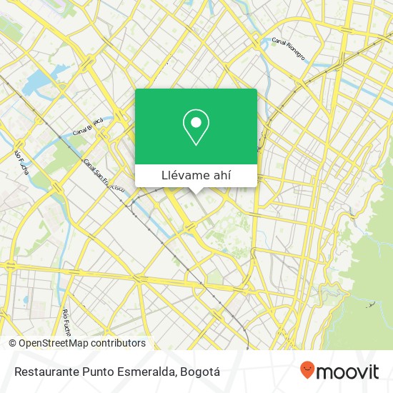 Mapa de Restaurante Punto Esmeralda