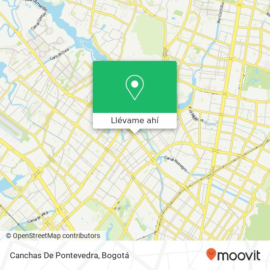Mapa de Canchas De Pontevedra