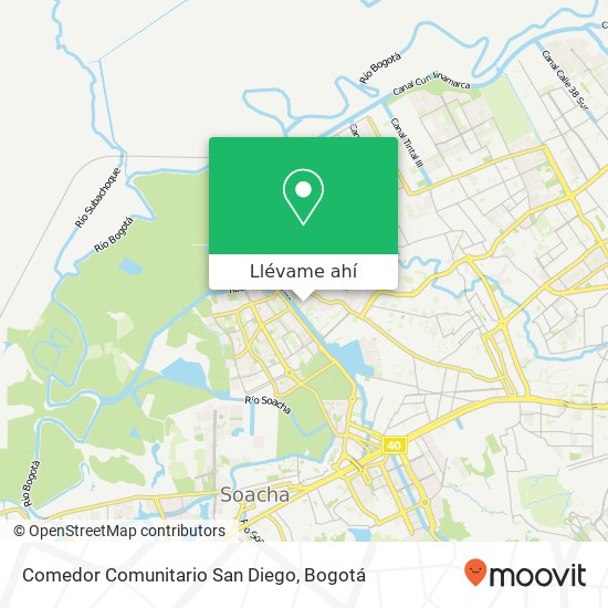 Mapa de Comedor Comunitario San Diego