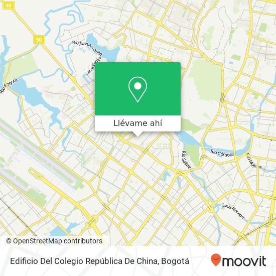 Mapa de Edificio Del Colegio República De China