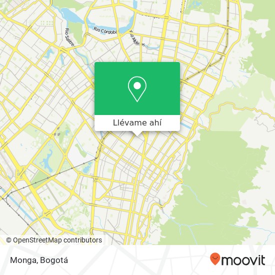 Mapa de Monga