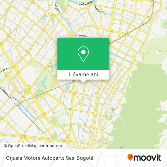 Mapa de Orjuela Motors Autoparts Sas