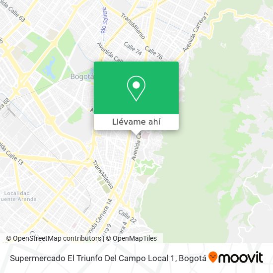 Mapa de Supermercado El Triunfo Del Campo Local 1