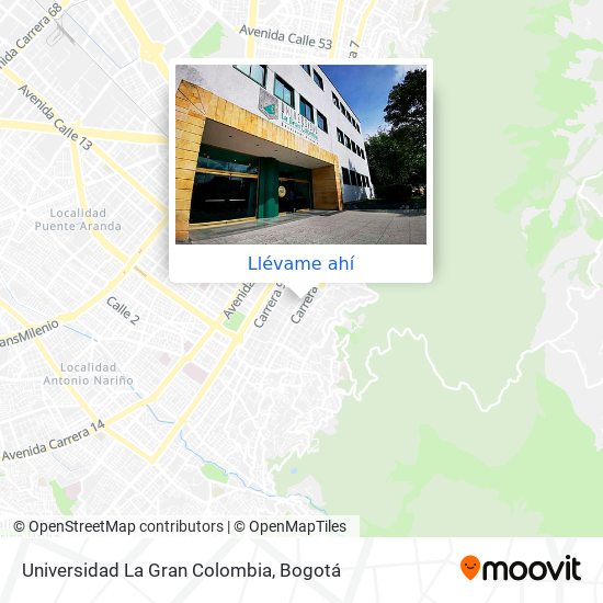 Mapa de Universidad La Gran Colombia