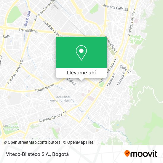 Mapa de Viteco-Blisteco S.A.