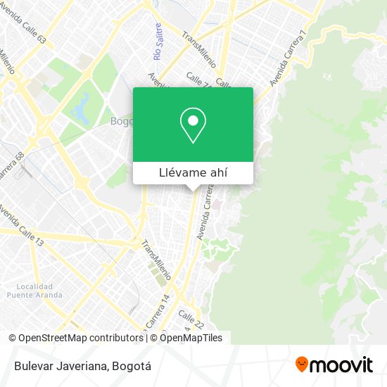 Mapa de Bulevar Javeriana