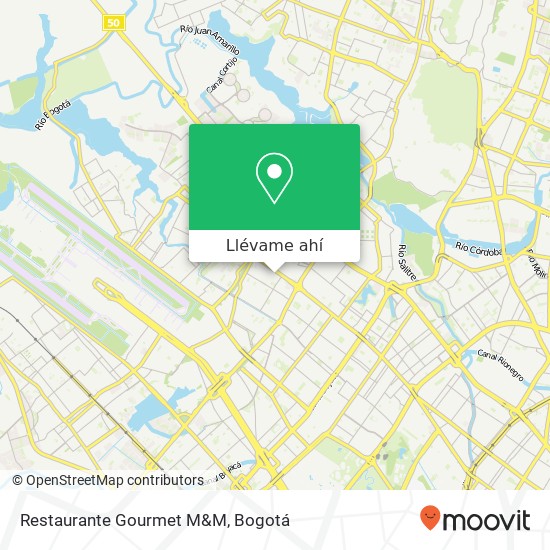 Mapa de Restaurante Gourmet M&M
