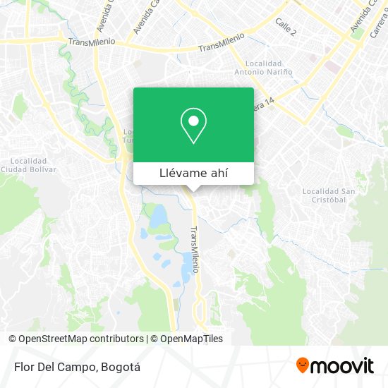 Mapa de Flor Del Campo