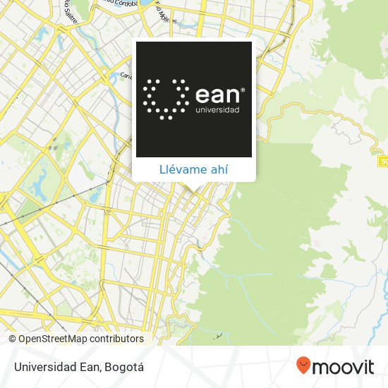Mapa de Universidad Ean