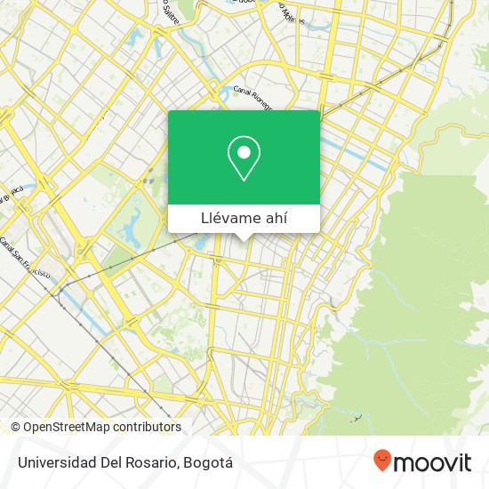 Mapa de Universidad Del Rosario