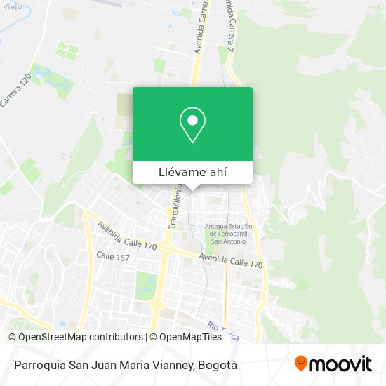 Mapa de Parroquia San Juan Maria Vianney